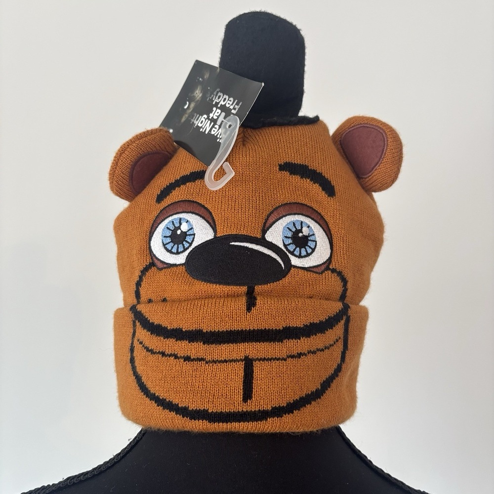 Five Night's At Freddy's Freddy Cosplay Beanie hat YOUTH ONE SIZE ~ Bioworld NEW